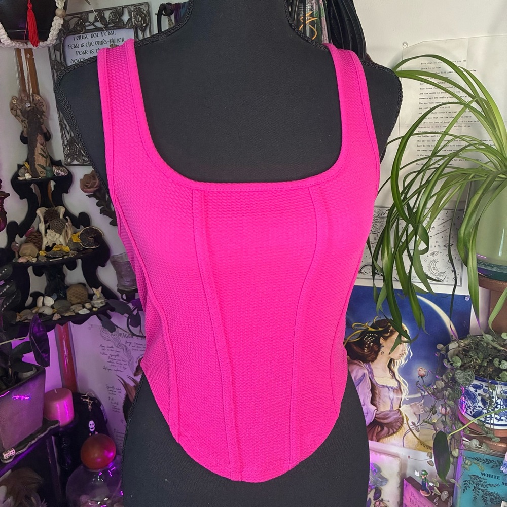 SHEIN Hot Pink Tank Top